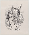Santa Claus and Little Bo Peep (published in "Harper's Young People," December 23, 1879), Thomas Nast American, born Germany, Relief print and electrotype