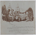 Invitation to a Benefit Dinner from Hubert von Herkomer to Thomas Agnew, Sir Hubert von Herkomer British, born Germany, Lithograph with lettering in pen and ink