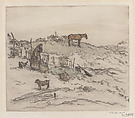 The Outskirts, Jean-François Raffaëlli  French, Color etching; second state of two