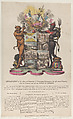 Explanation of the Arms and Supporters of Napoleon Bonaparte, Anonymous, British, 19th century  British, Hand-colored etching and aquatint, letterpress