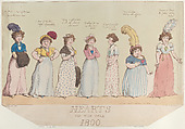 Hearts for the Year 1800, Thomas Rowlandson British, Hand-colored etching