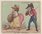 An Irish Compliment, Thomas Rowlandson  British, Hand-colored etching