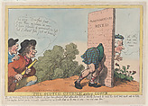 The Scotch Ostrich Seeking Cover, Thomas Rowlandson  British, Hand-colored etching