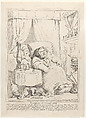 Miseries of Human Life: "While confined to your bed by sickness...", Nicolaus Heideloff  British, Etching