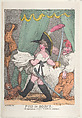 Puss in Boots or General Junot Taken by Surprise, Thomas Rowlandson  British, Hand-colored etching