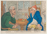 A Picture of Misery, Thomas Rowlandson  British, Hand-colored etching