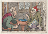 A Picture of Misery, Thomas Rowlandson  British, Hand-colored etching