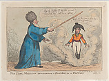 The York Magician Transforming a Foot-Boy to a Captain, Thomas Rowlandson  British, Hand-colored etching