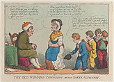 The Old Womans Complaint, or the Greek Alphabet, Thomas Rowlandson  British, Hand-colored etching