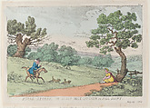 Rural Sports, or an Old Mole Catcher in Full Scent, Thomas Rowlandson  British, Hand-colored etching