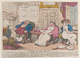 Peter Plumb's Diary, Thomas Rowlandson British, Hand-colored etching