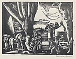 The Game, Hermine David French, Wood engraving