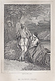 The Jumping Doubs (La Saut du Doubs), Jean Charles Pardinel  French, Engraving