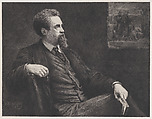Portrait of Henry Stacy Marks, from "The Portfolio", Benjamin Damman (French, Dunkirk 1835–1921 Neuilly-sur-Seine), Etching