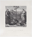 Vision of a Knight (Le Songe du Chevalier), from "Gazette des Beaux-Arts", Jean-Baptiste Danguin French, Engraving