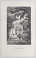 Amphitheater of the Botanical Gardens, Paris, Charles-François Daubigny (French, Paris 1817–1878 Paris), Etching; second state of three (Delteil)