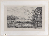 Autumn, from "L'Artiste", Charles-François Daubigny (French, Paris 1817–1878 Paris), Etching; sixth state of nine (Delteil)