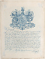 Royal License and Copyright for Encyclopaedia Londinesis, Anonymous, British, 19th century  British, Engraving