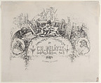 Trade card for Ch. Delâtre, Printer (Imprimeur), Léopold Flameng  French, Etching