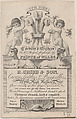 Trade card for R Cribb & Son, Publisher and Printmaker, Boyne British, Engraving