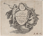 Trade card for William Allen, Map and Print Seller in Dublin, Anonymous, British, late 18th–early 19th century  British, Etching