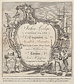 Trade Card for John Lodge, Copper Plate Engraver, Anonymous, British, 18th century  British, Engraving