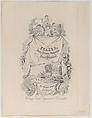 Trade Card for Frazer, Army Printer, Stationer and Bookbinder, Anonymous, Irish, 19th century  Irish, Engraving