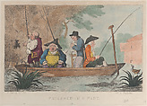 Patience in a Punt, Thomas Rowlandson  British, Hand-colored etching and stipple