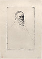 Portrait of George Frederic Watts, Alphonse Legros  French and British, Etching
