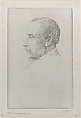 Portrait of William Cawthorne Unwin, Alphonse Legros French and British, Etching