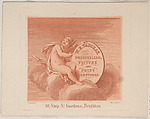 Trade Card for W.E. Vaughan, Printseller & Restorer, Francesco Bartolozzi  Italian, Engraving