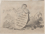 Trade Card for Hay, Engraver & Printer, Anonymous, British, 18th century  British, Engraving