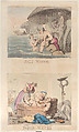Salt Water and Fresh Water, Thomas Rowlandson British, Hand-colored etching and aquatint