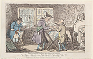 Connoisseurs–or Portrait Collectors !!!, Thomas Rowlandson  British, Hand-colored etching