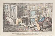 A Brace of Full-grown Puppies: or My Dog and Me, Thomas Rowlandson  British, Hand-colored etching