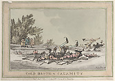 Cold Broth & Calamity, Thomas Rowlandson  British, Hand-colored etching