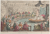 Royal Academy, Somerset House, London, Thomas Rowlandson  British, Hand-colored etching