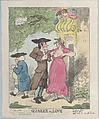 Quaker in Love, Thomas Rowlandson British, Hand-colored etching
