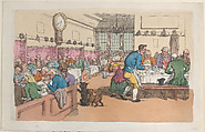 An Eating House, Thomas Rowlandson  British, Hand-colored etching; reprint