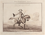 Horse Accomplishments, Sketch 10: A Minuet Dancer !!, Thomas Rowlandson  British, Etching and aquatint