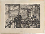 The Three Crows Inn, Gravesend, James Tissot French, Etching on laid paper; third state of three