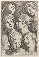 'Regole per Imparar a Disegnar i corpi humani ... Giacomo Palma' Libro Primo (title page and 7 plates), bound together with Libro Secondo (title page and 11 plates), Jacopo Palma the Younger (Italian, Venice ca. 1548–1628 Venice), Etching