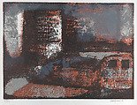 Building, Renzo Vespignani Italian, Color lithograph