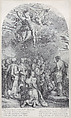 Plate 41: Saint John the Baptist preaching to a large crowd and baptizing children, Bartolomeo Crivellari  Italian, Etching and engraving