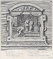 Plate 27: Ulysses  received by Alcinous king of Phoeacia and his Queen Areta after his shipwreck, Bartolomeo Crivellari  Italian, Etching and engraving