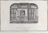 Plate 2: cross-section of the Hall of the Institute of Bologna, Bartolomeo Crivellari  Italian, Etching