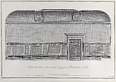 Plate 3: cross-section of the Hall of the Institute of Bologna, Bartolomeo Crivellari  Italian, Etching