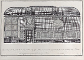 Plate 4: cross-section of the Hall of the Institute of Bologna, with the entrance to the room, Giovanni Battista Brustolon  Italian, Etching