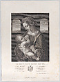 Virgin and Child, Jacopo Bernardi Italian, Engraving