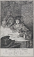 Painting and Merit, Alessandro Longhi  Italian, Etching